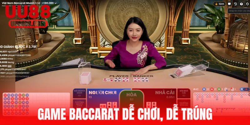 Game Baccarat ăn khách tại chuyên mục Casino